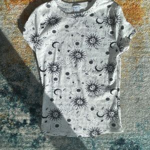 Black and white shirt